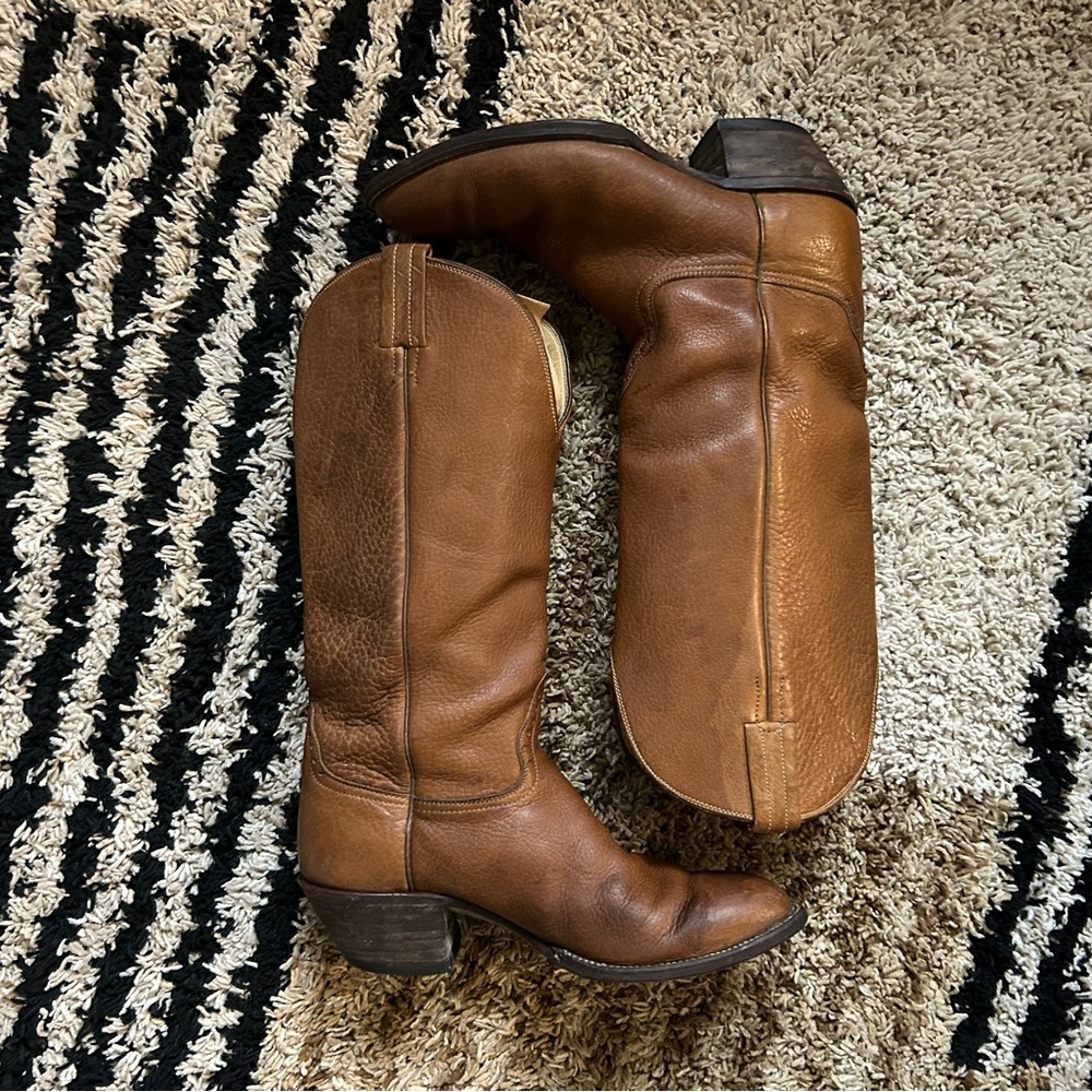 Vintage Hondo Brown Leather Riding Boots